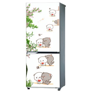 Decal trang trí tủ lạnh mẫu Thú Cute