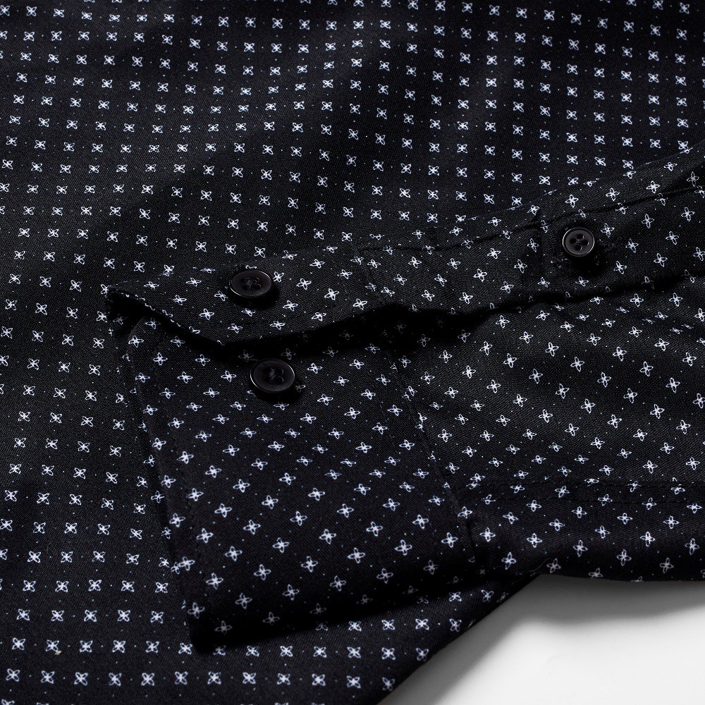 Áo sơ mi nam Galvin họa tiết dài tay chất cotton co giãn form ôm SMGV142 - Leo Vatino | BigBuy360 - bigbuy360.vn