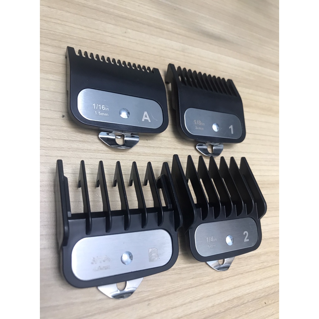 Bộ 4 cữ gá thép Cắt tóc Nam Chuyên Nghiệp