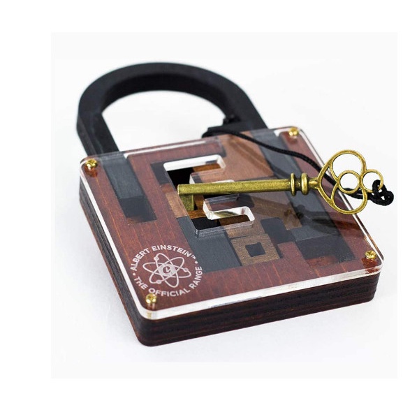 Đồ chơi trí tuệ_Thử thách trí não_Albert Einstein Lock Puzzle_Hack não & Xoắn não_IQ Toys_Giải đố_Thông minh