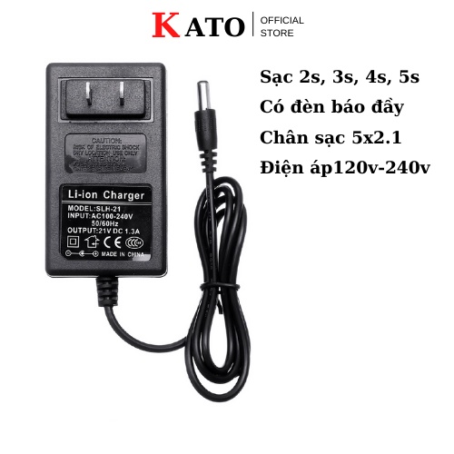 Sạc pin 2s, 3s, 4s, 5s 8.4v, 12.6v, 16,8v, 21v có đèn báo đầy