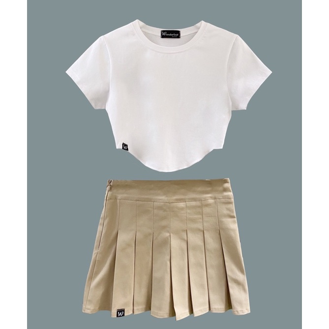 Áo Midori Top ôm dáng xinh xắn 2 màu