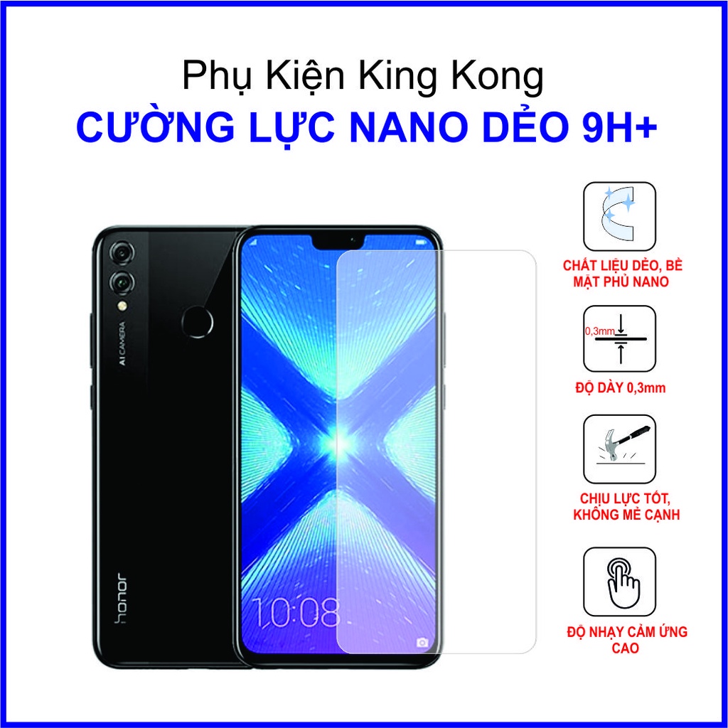 Dán cường lực Huawei Honor 8X cường lực nano dẻo 9H+