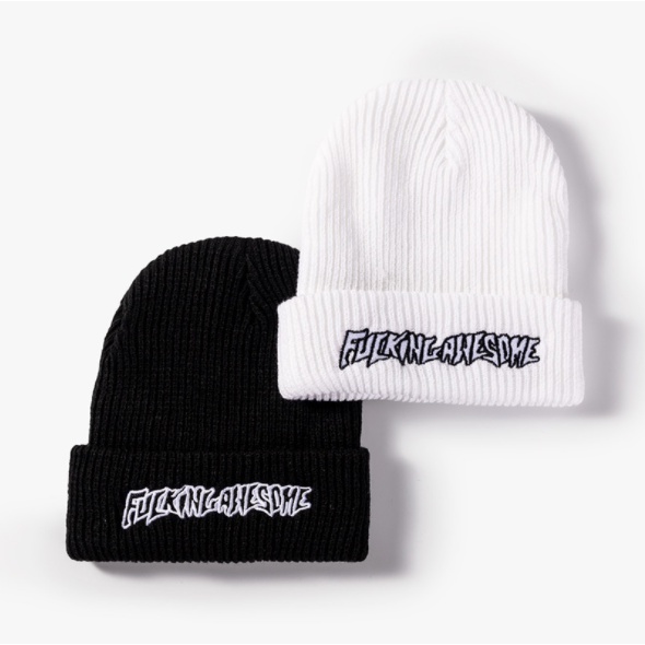 Mũ len Beanie nam nữ phong cách Hàn Quốc thêu chữ Fuckinganser - ML08