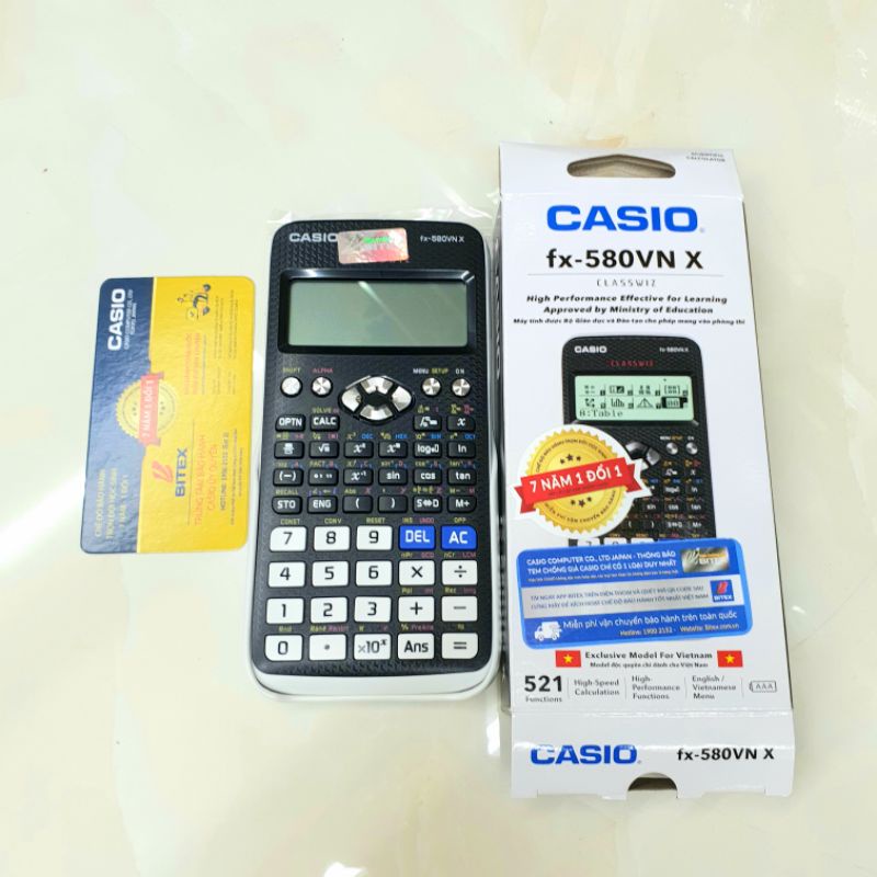 MÁY TÍNH CASIO FX-580VNX bảo hành 7 năm