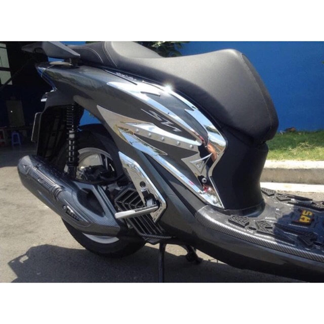 Nẹp SH2020 xi mạ crom kiểu mới(cặp)