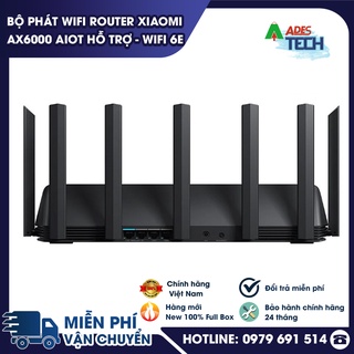 Bộ phát wifi không dây router xiaomi ax6000 aiot hỗ trợ | wifi 6e nhanh nhất hiện nay | mesh | 248 thiết bị