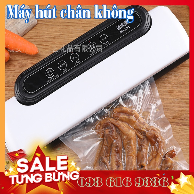 Máy hút chân không 𝐅𝐑𝐄𝐄 𝐒𝐇𝐈𝐏 hàn miệng túi bảo quản thực phẩm tặng kèm túi - slc.vn