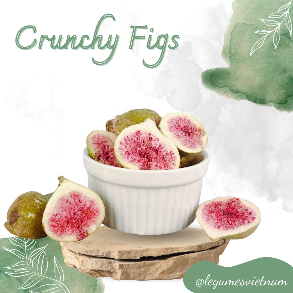 Sung Mỹ sấy giòn không đường - Premium Freeze-Dried Fig no sugar added Légumes Việt Nam