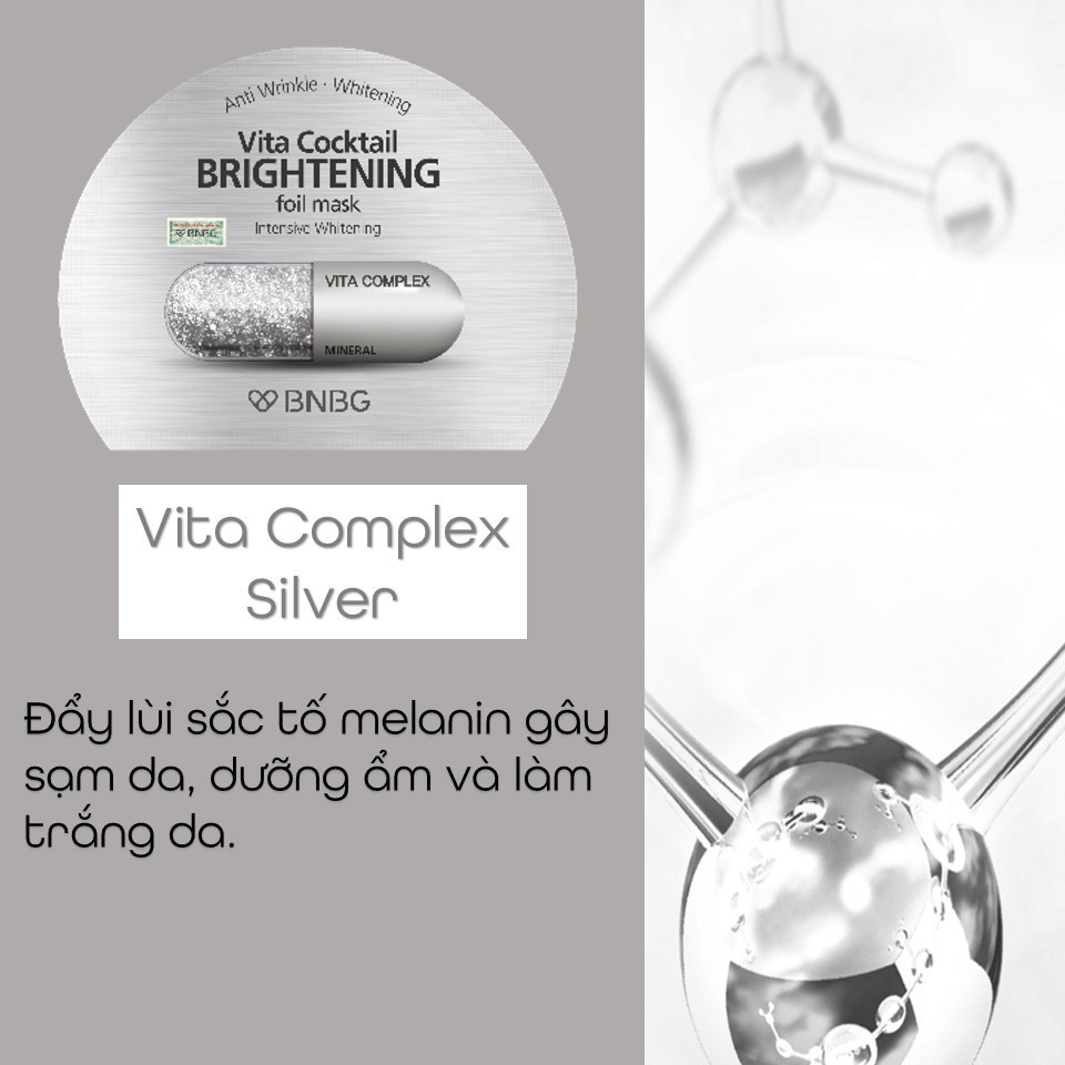 Mặt nạ dưỡng sáng da và làm mờ vết thâm BNBG Vita Cocktail Brightening Foil Mask 30ml -