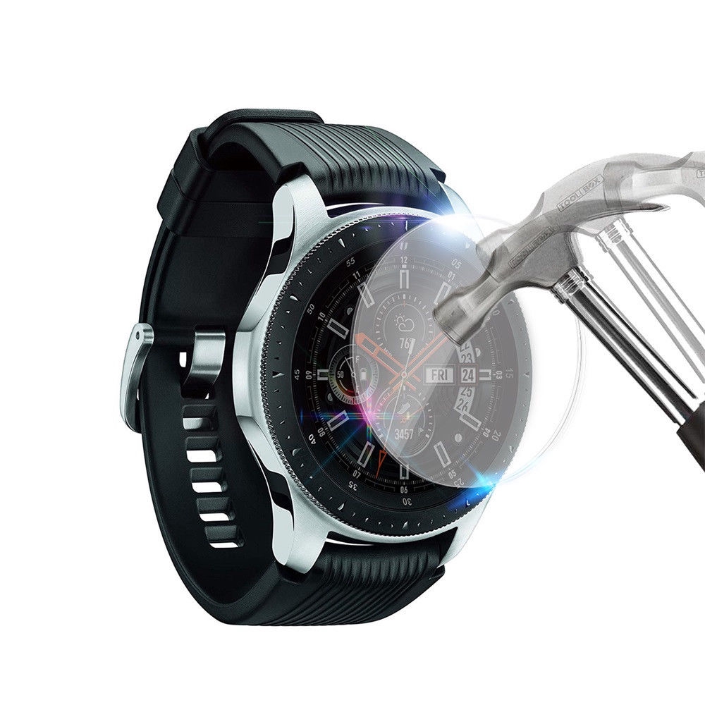 Set 2 Kính Cường Lực Bảo Vệ Màn Hình Đồng Hồ Samsung Galaxy Watch 46mm 42mm Gear S3 Frontier S3