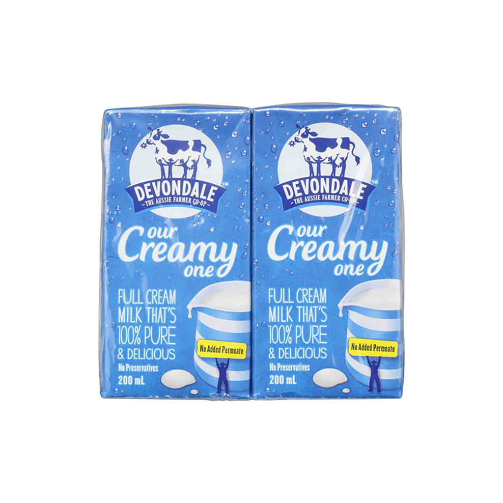 Lốc 6 Sữa Tươi Devondale Full Cream Hộp 200ml