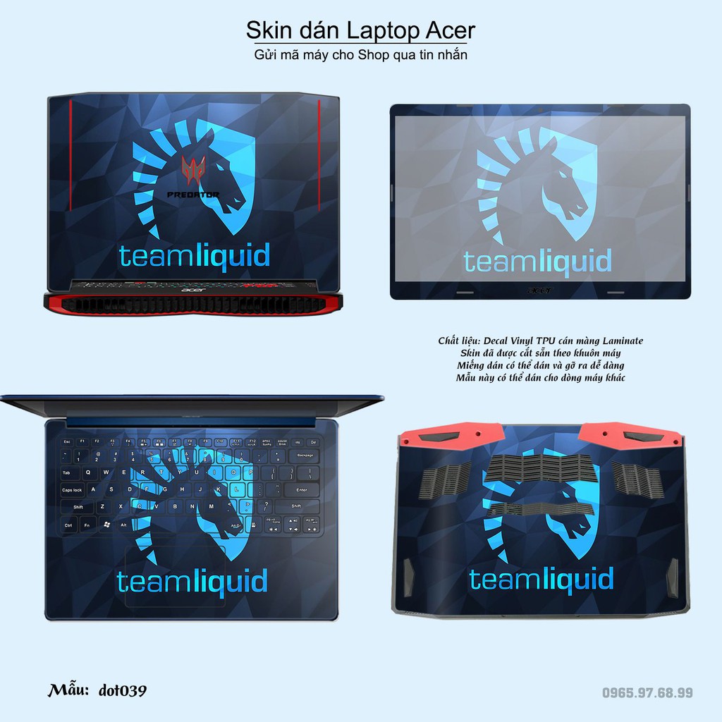 Skin dán Laptop Acer in hình Dota 2 _nhiều mẫu 7 (inbox mã máy cho Shop)