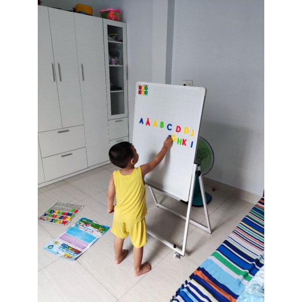 Bảng filipchart tiểu học - trung học kích thước 50 x 70cm tặng kèm bút,nam châm,lau bảng