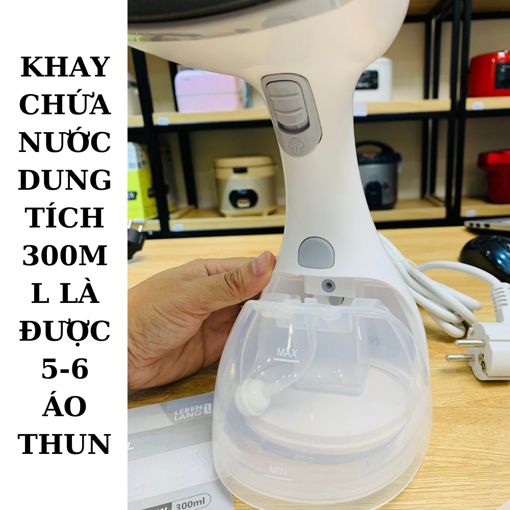 Bàn Là Hơi Nước Cầm Tay Cao Cấp Lebenlang Công Suất 1500W Mẹ Gạo, bàn ủi hơi nước cầm tay lebenlang công suất 1500W