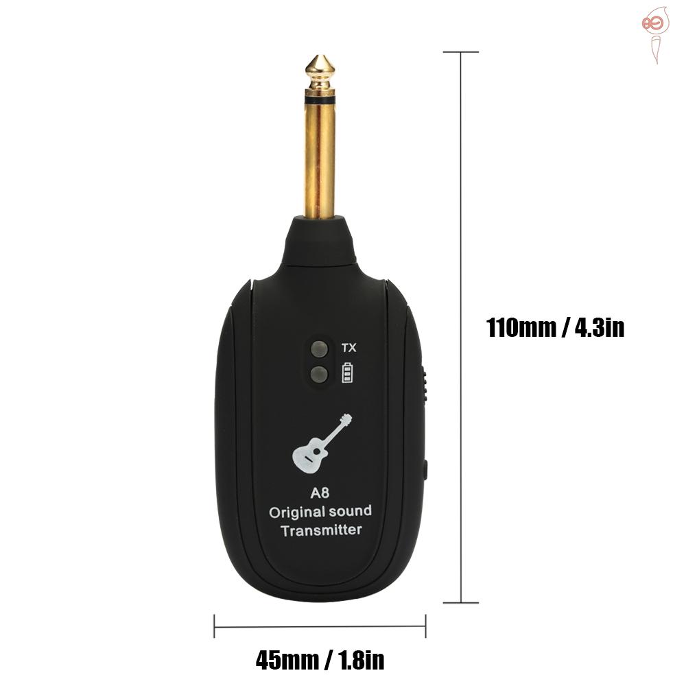 Bộ Thu Truyền Tín Hiệu Không Dây Cho Đàn Guitar Xs A8 Uhf 730mhz 50m