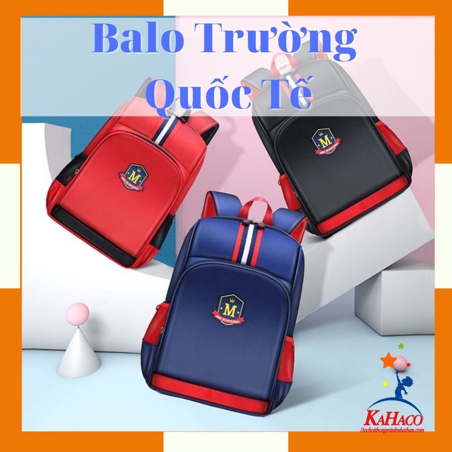 Cặp Balo học sinh tiểu học trường quốc tế chống thấm nước cao cấp