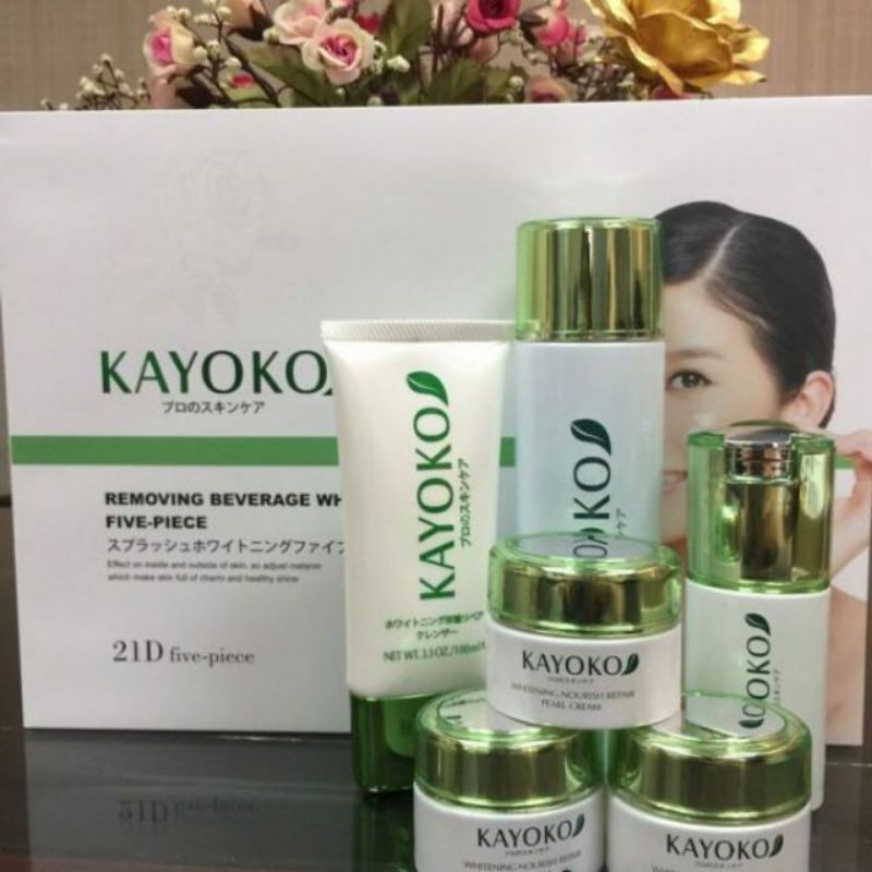bộ mỹ phẩm kyoko trắng 6 sản phẩm
