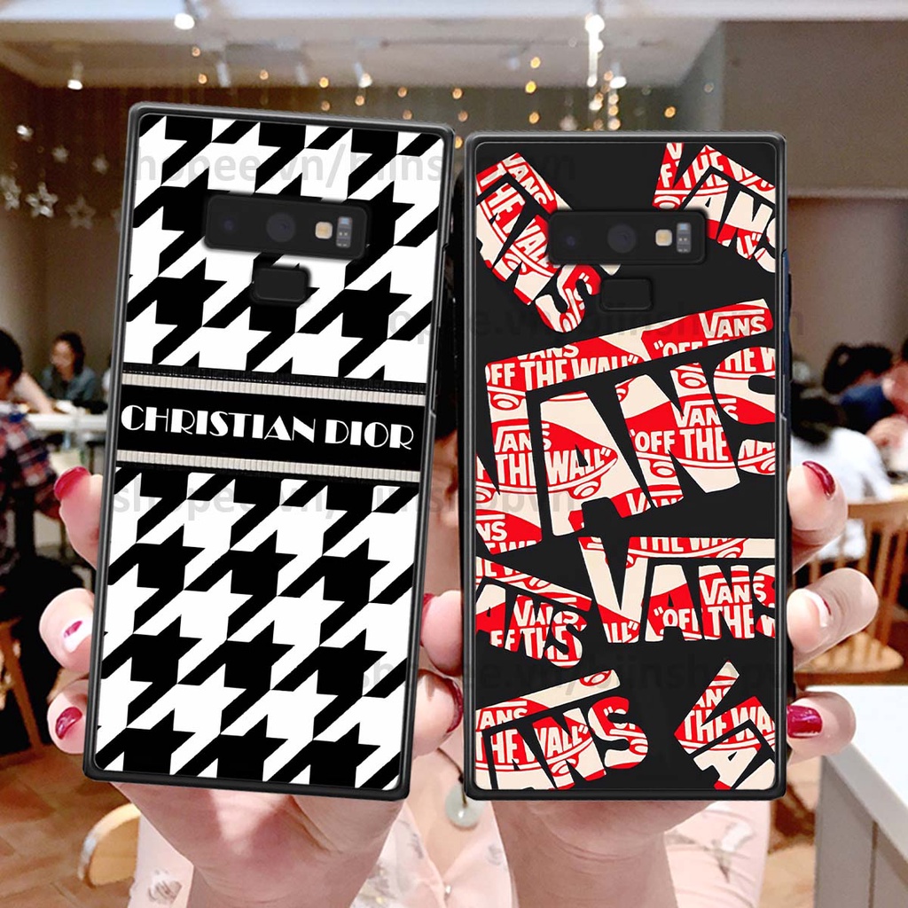 Ốp Samsung Note 9 in hình các thương hiệu nổi tiếng siêu đẹp, thời trang cá tính
