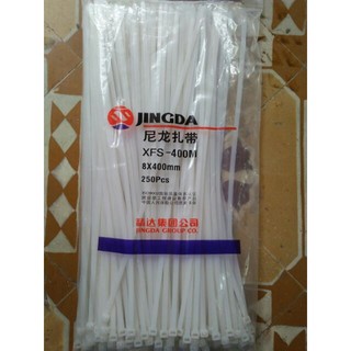 250 dây lạt nhựa, dây rút nhựa 8x400mm Jingda