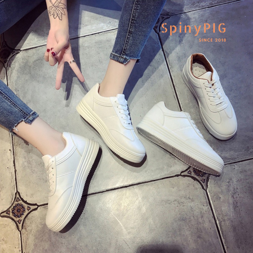 [FREESHIP-KÈM VIDEO] Giày thể thao Sneaker nữ kiểu dáng Hàn Quốc, đế mềm 3cm, tập gym, chạy bộ, đi học HOT TREND