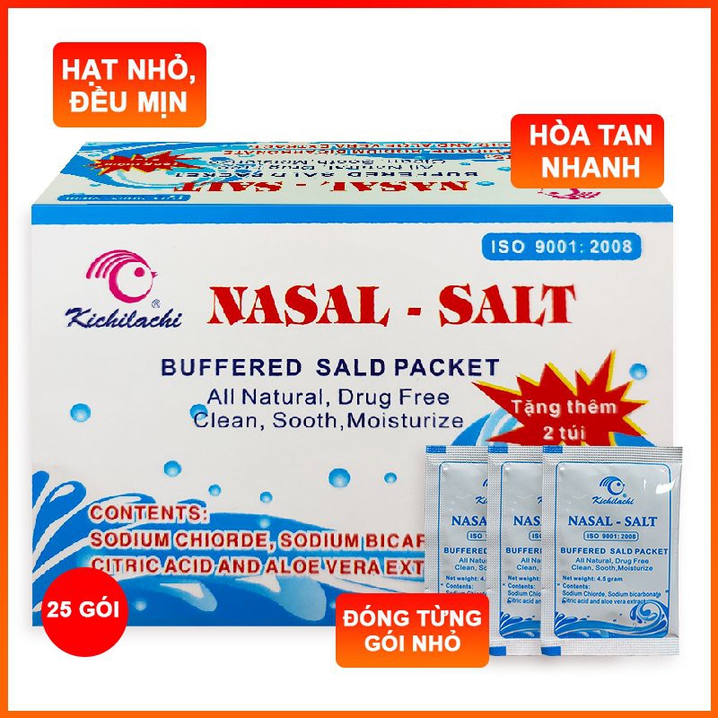 Bình rửa mũi Nasal Cool Kichilachi 250ml vệ sinh mũi cho bé tặng kèm bình xịt Kichat 100ml