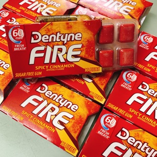 KẸO CAO SU KHÔNG ĐƯỜNG DENTYNE FIRE SPICY CINNAMON HƯƠNG QUẾ