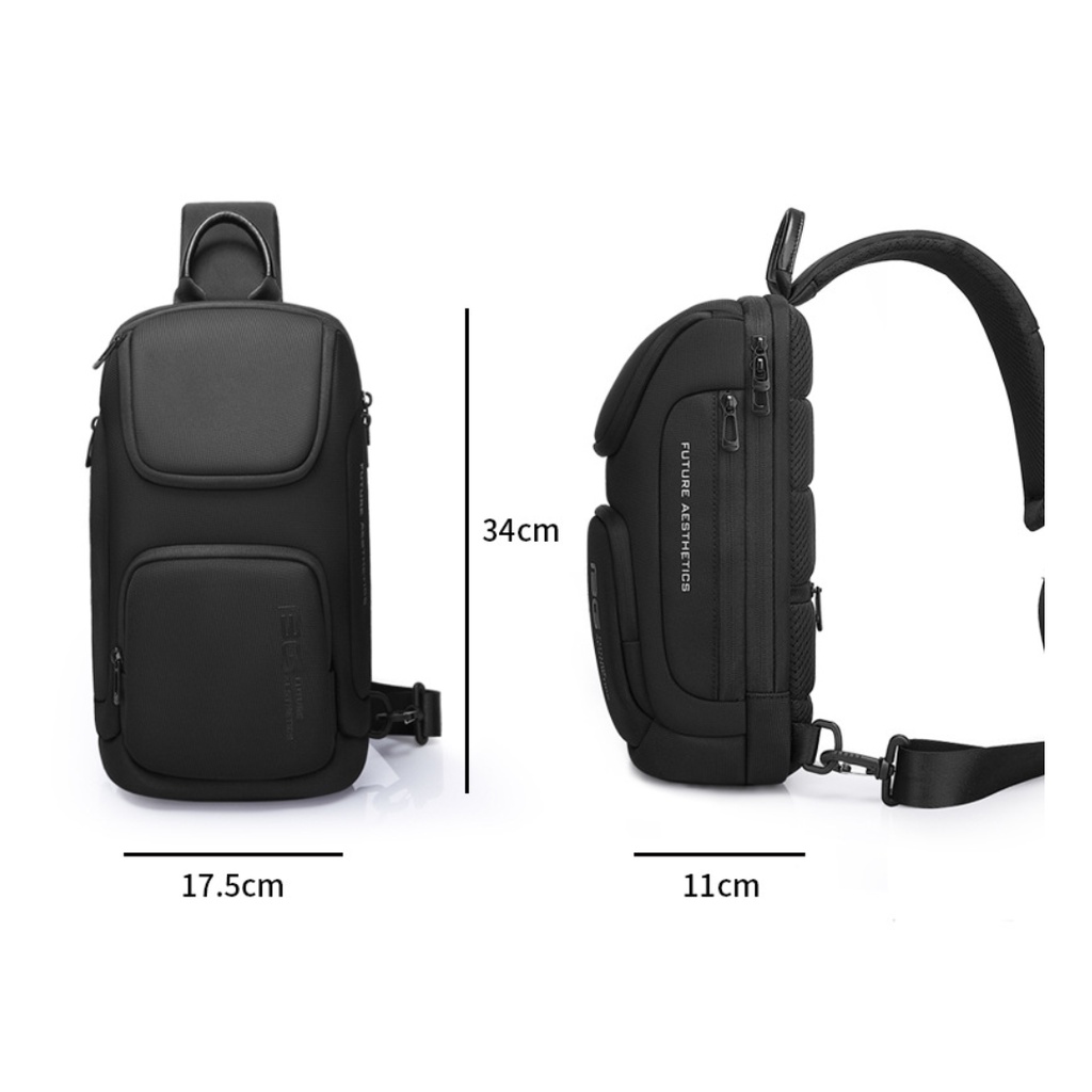 Túi đeo chéo đeo ngực nam cao cấp phong cách châu âu