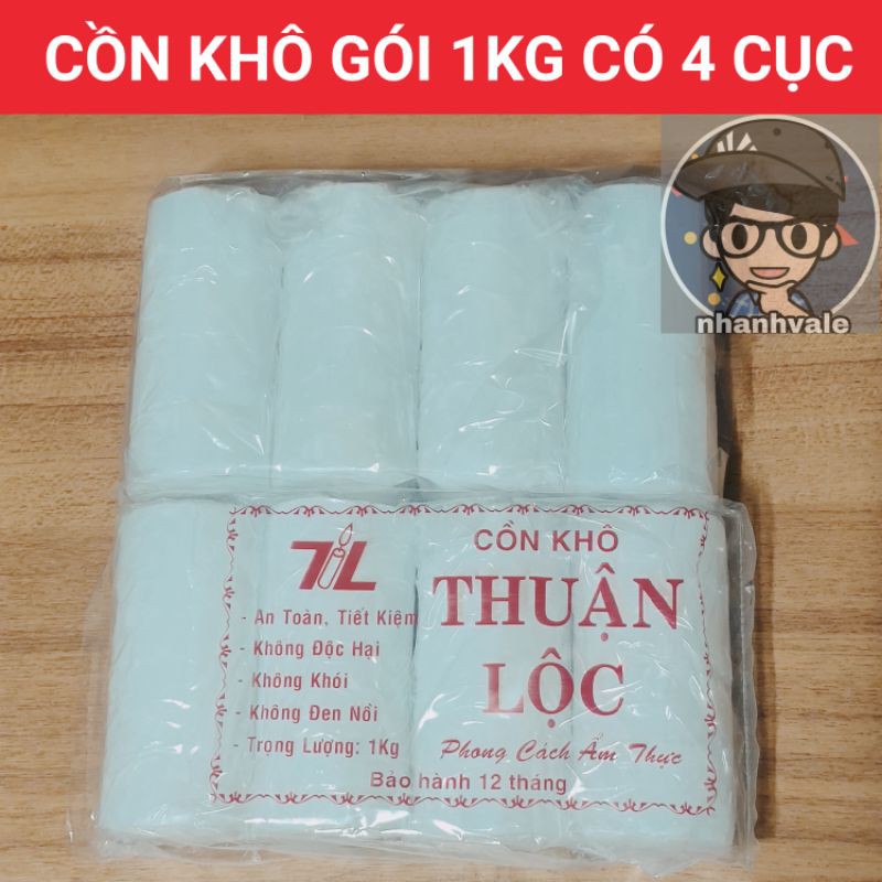 Cồn khô nướng lẩu cho bếp cồn Gói 1KG có 16 cục có 2 loại