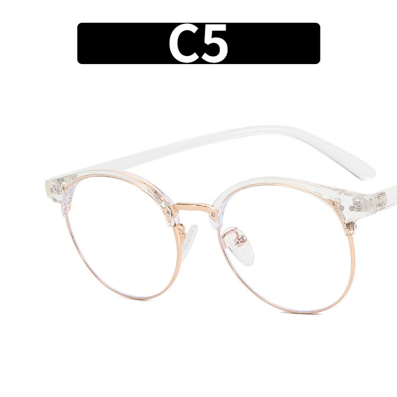 Mắt Kính TR90 Gọng Tròn Chống Ánh Sáng Xanh Có Thể Thay Thế Được