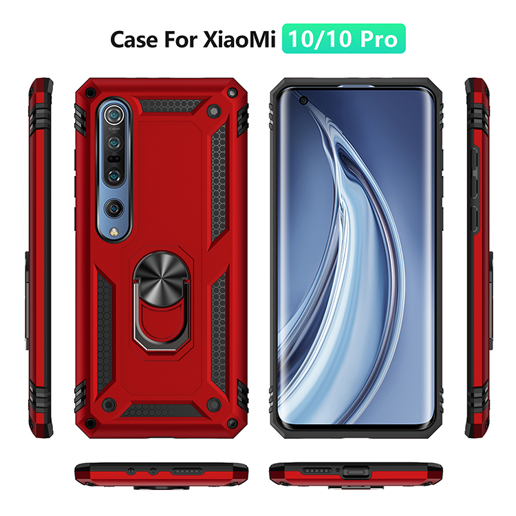 Ốp Lưng Có Vòng Nhẫn Nam Châm Đỡ Điện Thoại 2 Trong 1 Cho Xiaomi Mi 10 / Mi 10 Pro 5g / Mi 9 / Mi 9 Lite / Mi 9se / Mi Play