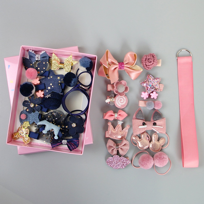 Bộ 18 Kẹp Tóc Hình Vương Miện Cho Bé Gái