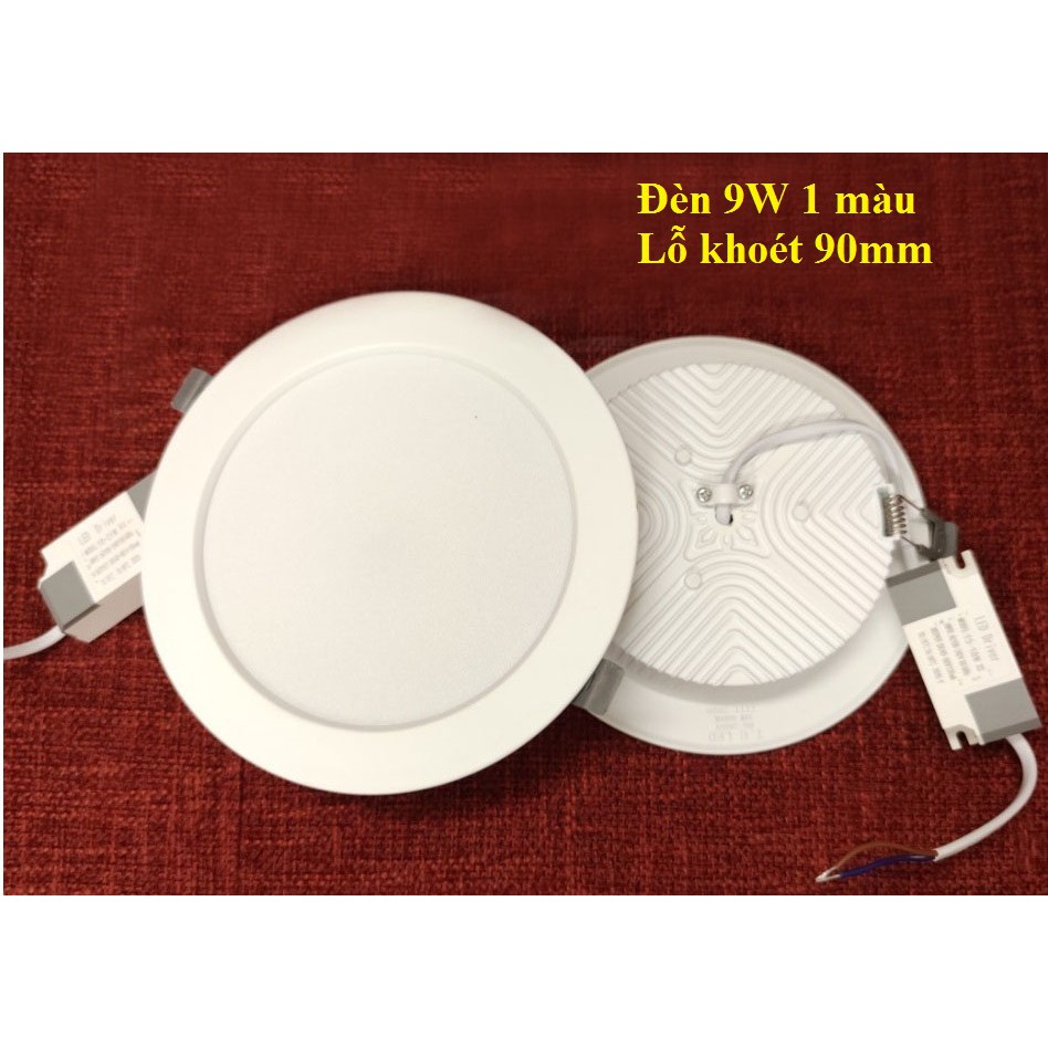 Đèn âm trần 8w,(phi 90mm) 12w (phi 110mm) 1 chế độ màu (Ánh sáng trắng 6500K và trung tính 4000K) [ Chính Hãng ]