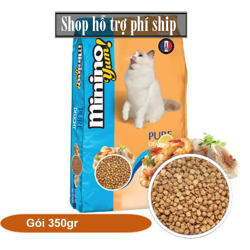 Hỗ trợ Ship-  -(1 Gói 350gr) Minino Yum ( BLISK mới ) - Thức ăn viên cao cấp cho mèo mọi lứa tuổi - (hanpet 203) thức ăn