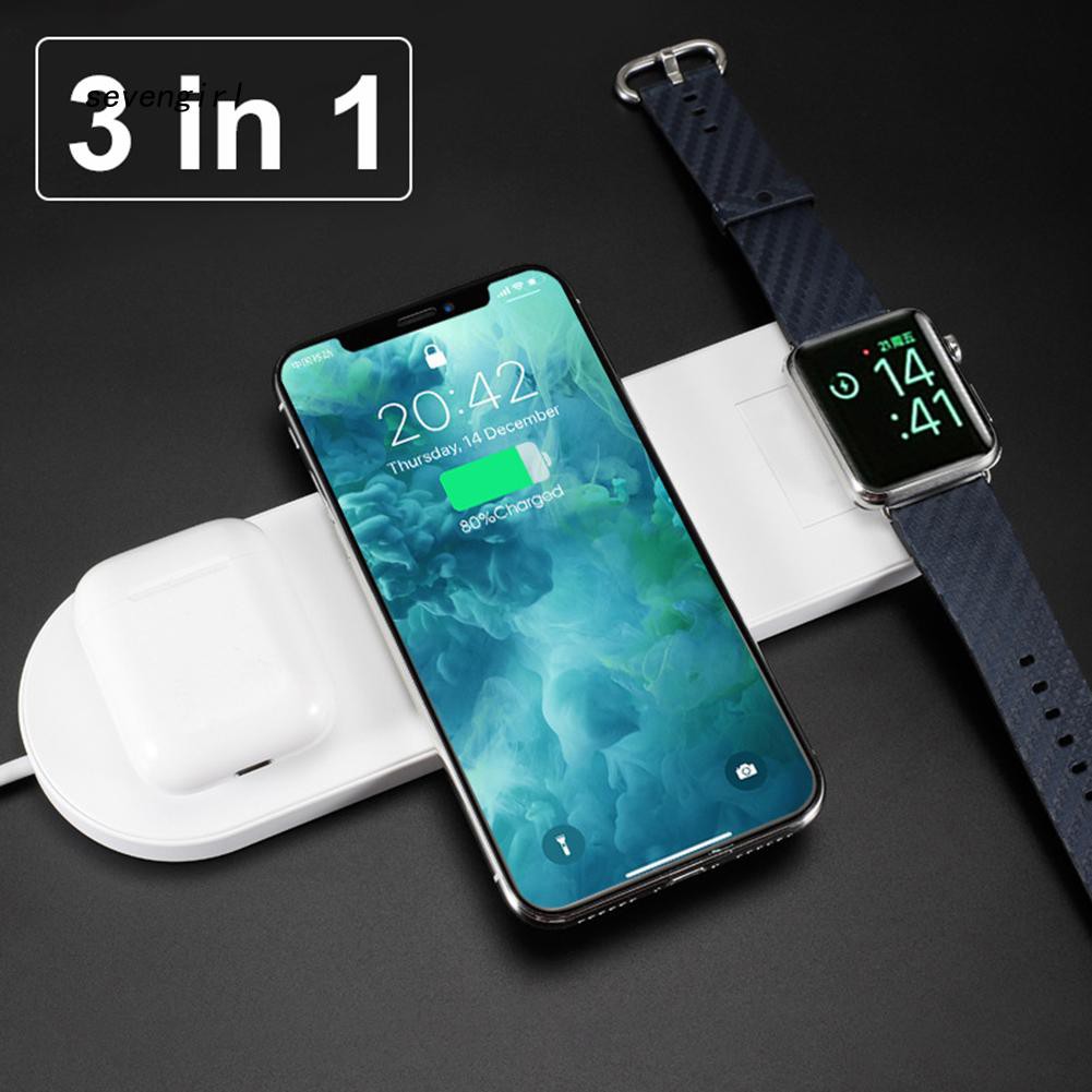 Đế sạc không dây 3 trong 1 chuyên dụng cho iPhone Apple 1/2/3/4 AirPods