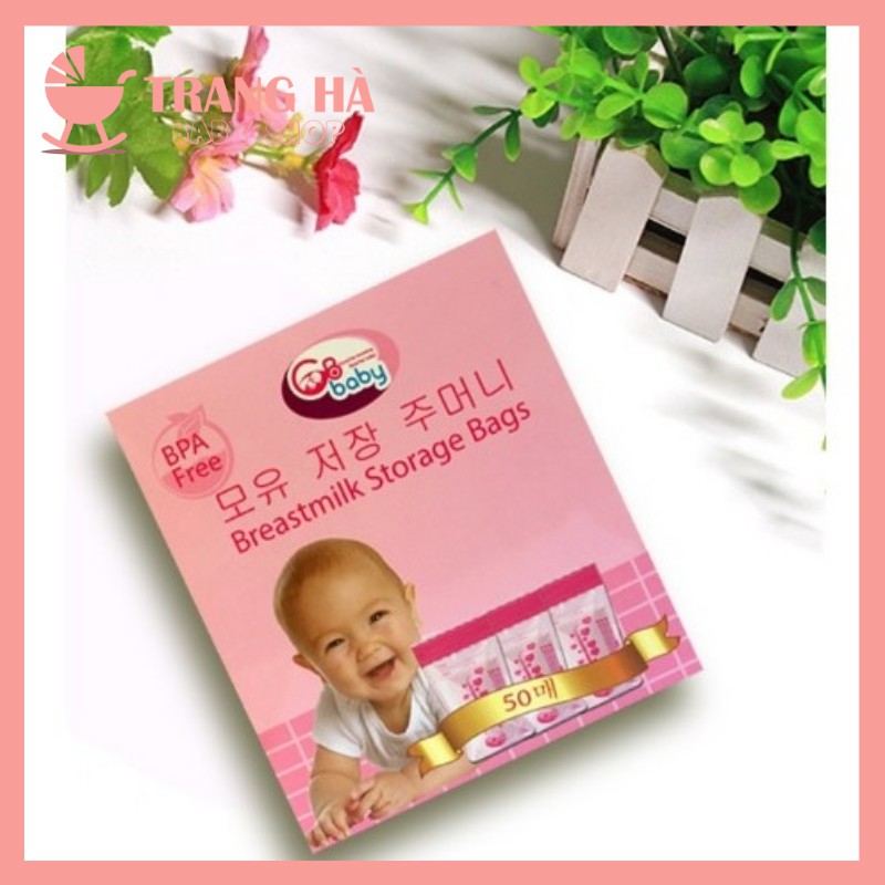 ⭐𝑺𝑰𝑬̂𝑼 𝑲𝑯𝑼𝒀𝑬̂́𝑵 𝑴𝑨̣𝑰⭐ TÚI TRỮ SỮA GB BABY HÀN QUỐC 250ML HỘP 50 TÚI