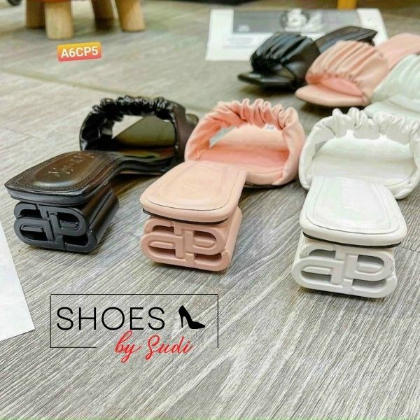 Guốc cao 3 phân quai vải nhúm 3 màu đơn giản dễ phối đồ thời trang SUDI - SD027_BAA