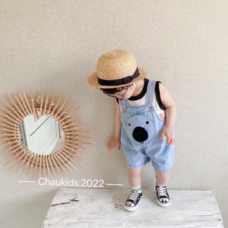Set yếm jean cho bé trai và gái ạ style hàn nhìn cưng lắm