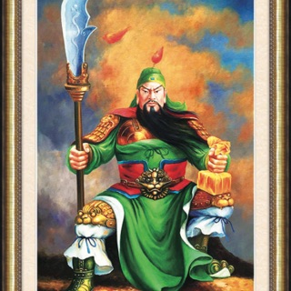 Tranh thêu chữ thập 3d Quan Công AL.53450 chưa thêu