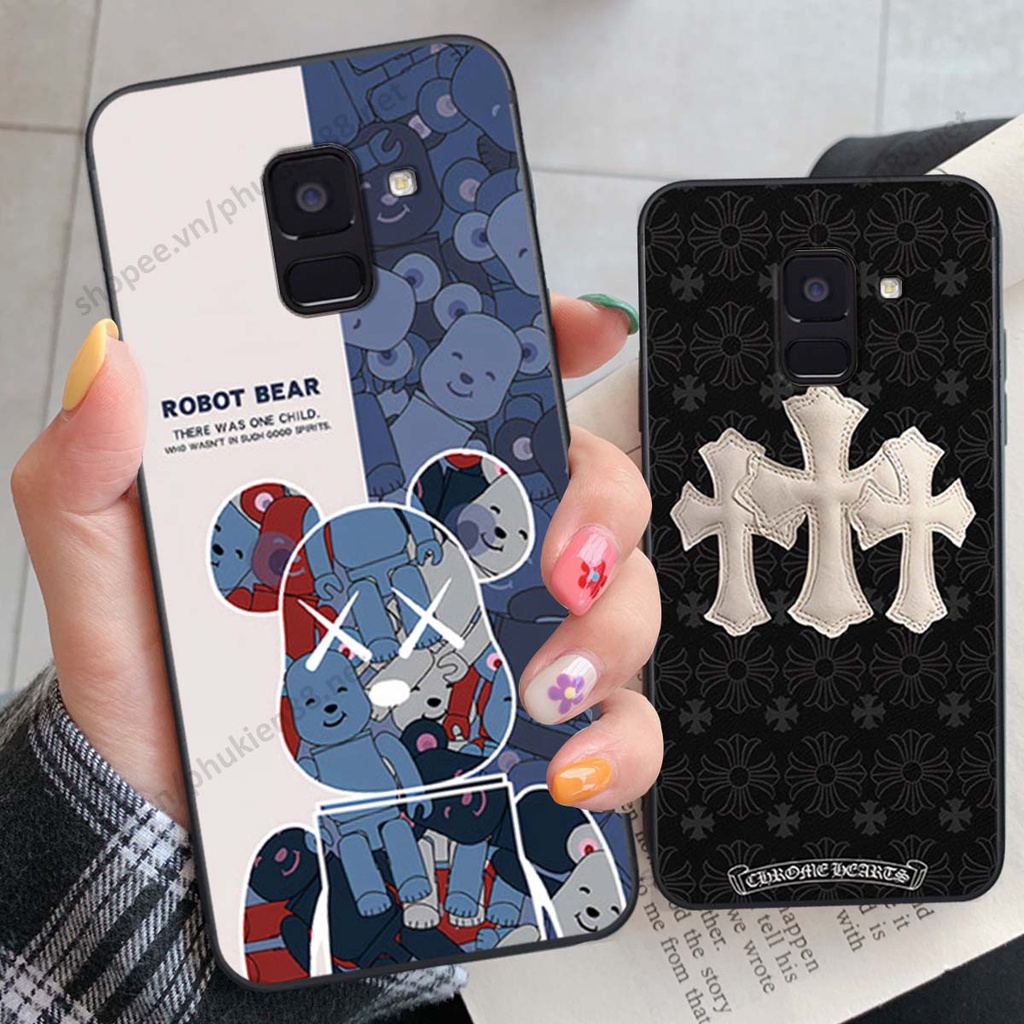 Ốp lưng Samsung A6 2018 / A6 Plus / A6+ hình Robot Bear, Kawsnc bảo vệ điện thoại