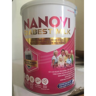 sữa nanovi DIABEST cho người tiểu đường 900g