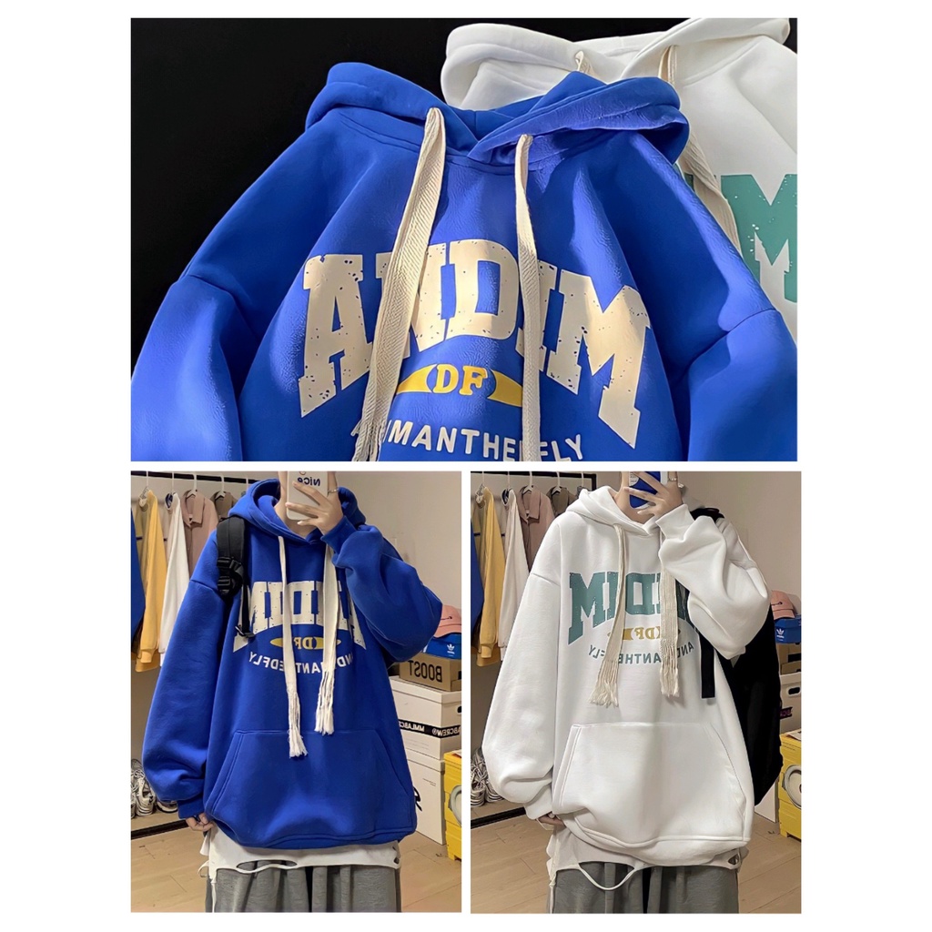 Áo Hoodie Nam Nữ Nỉ Ngoại Unisex ANDIM 3 Màu - Áo Nỉ Dáng Thụng Mũ Trùm G0250