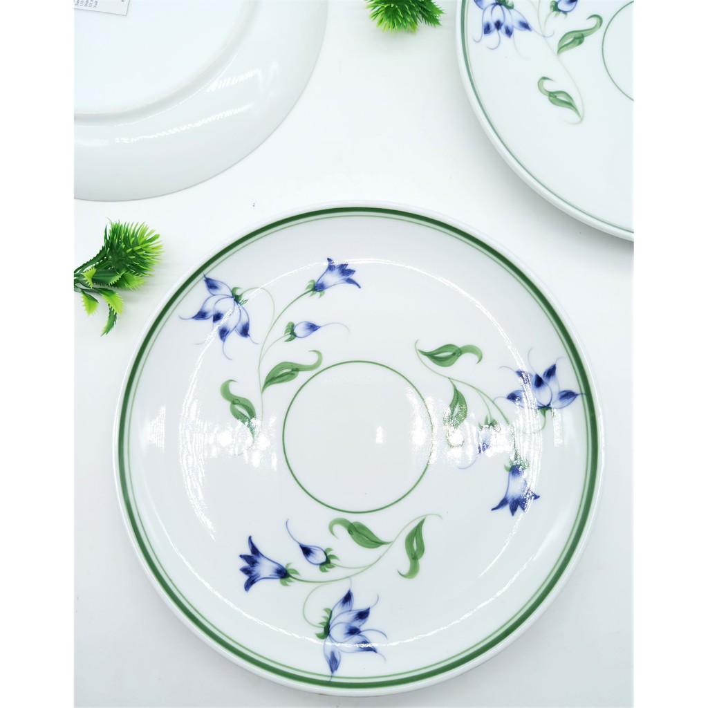 Đĩa tròn bát tràng 22 cm