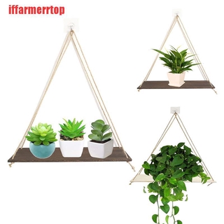 Giá gỗ để chậu hoa treo tường trang trí nội thất
