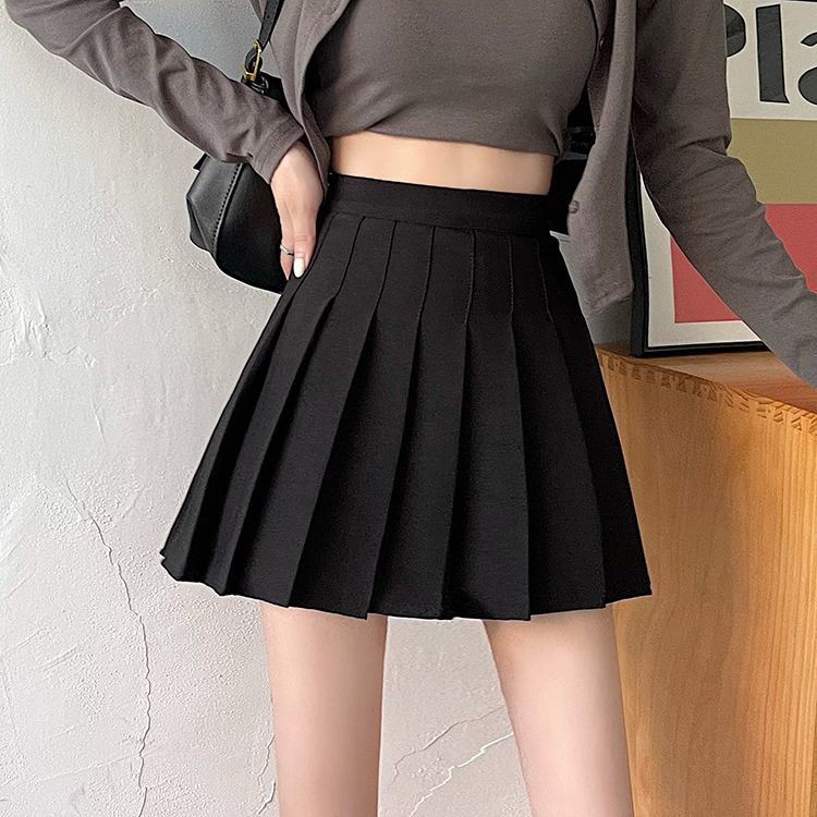 COZOK Chân Váy Xếp Ly Mỏng Lưng Cao Hợp Thời Trang