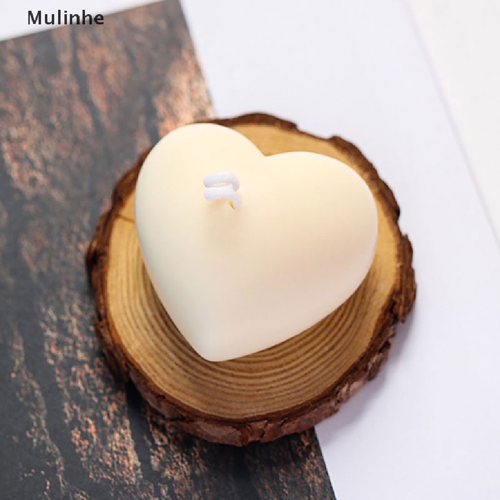 Khuôn Silicone Làm Nến Thơm Hình Trái Tim 3D DIY