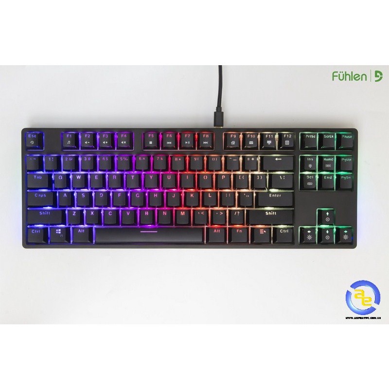 Bàn phím cơ Fuhlen D87s RGB, bàn phím gaming chơi game - Chính hãng