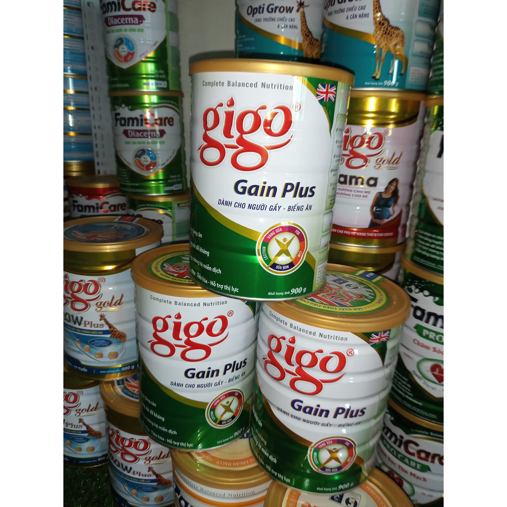 Sữa cho người gầy, biếng ăn Gigo gain plus 900g [từ 1 tuổi trở lên]