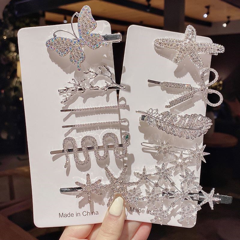 Kẹp Tóc Đính Đá Ngọc Trai 2022 Thời Trang Cho Nữ