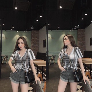 ÁO THUN CỔ TIM 5 màu